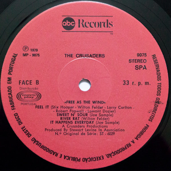 The Crusaders : Free As The Wind (LP, Album)