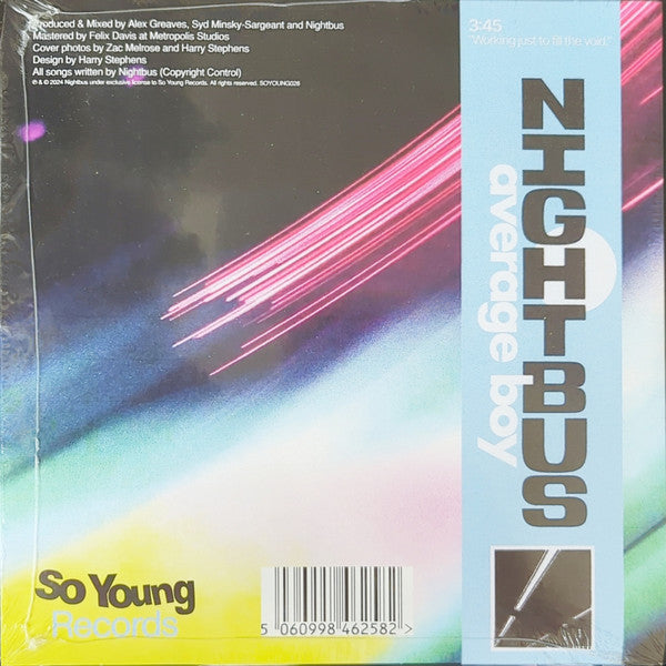 Nightbus (3) : Exposed to Some Light / Average Boy (7", Single)
