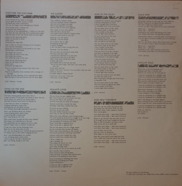 John Cale : Artificial Intelligence (LP, Album)
