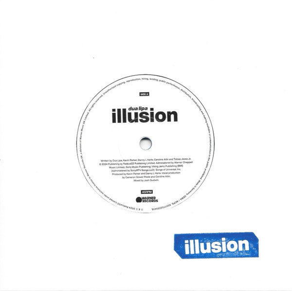 Dua Lipa : Illusion (7", Single, Ltd, Blu)