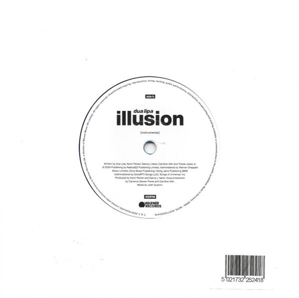 Dua Lipa : Illusion (7", Single, Ltd, Blu)