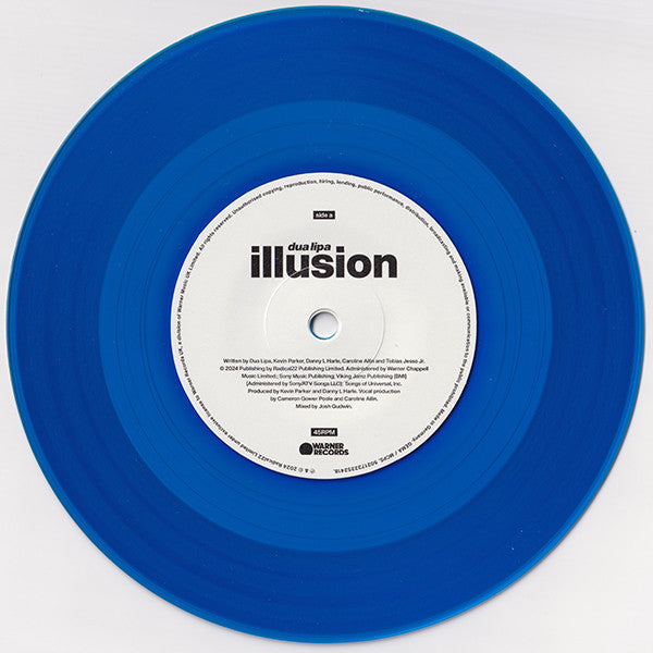 Dua Lipa : Illusion (7", Single, Ltd, Blu)