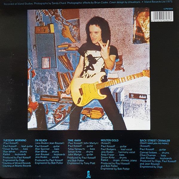 Paul Kossoff : Back Street Crawler (LP, Album, RE)