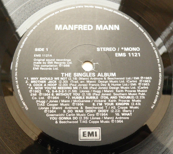 Manfred Mann : The Singles Album (LP, Comp, Mono)