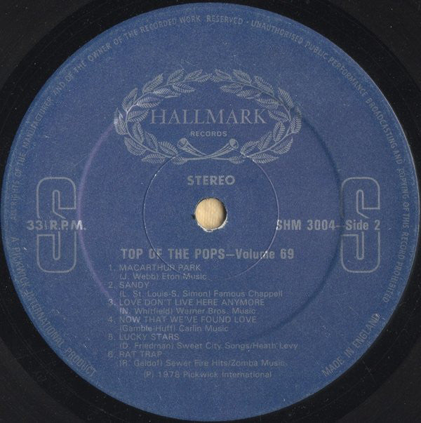 Top Of The Poppers* : Top Of The Pops Vol. 69 (LP)