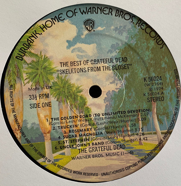 The Grateful Dead : The Best Of The Grateful Dead: Skeletons From The Closet (LP, Comp)