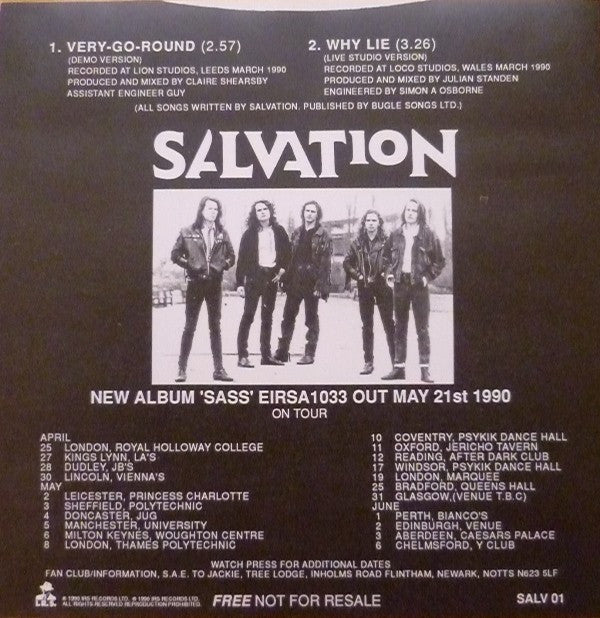 Salvation : A Stitch In Time (Flexi, 7", S/Sided)