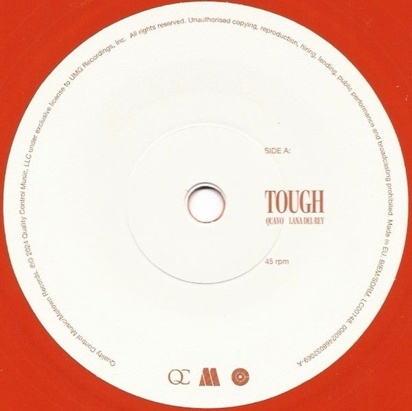 Quavo, Lana Del Rey : Tough (7", Single, Ora)
