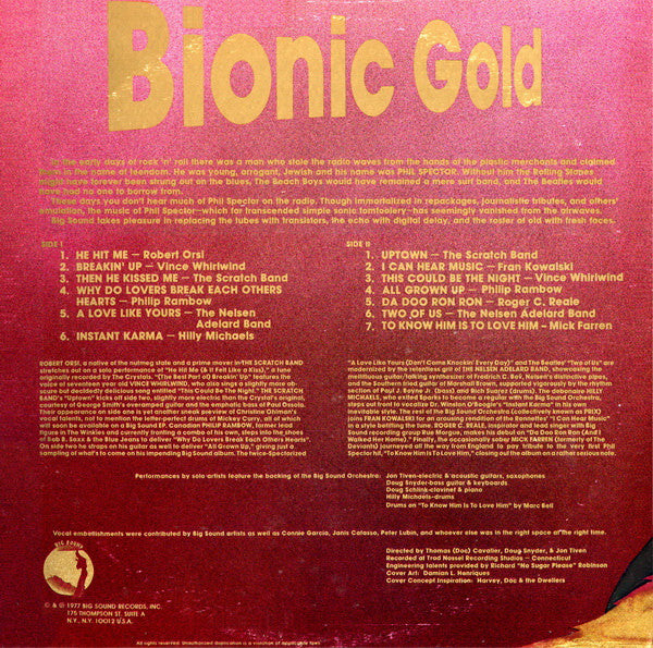 Various : Bionic Gold (LP, Comp)