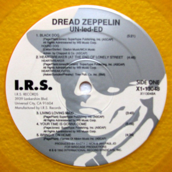 Dread Zeppelin : Un-Led-Ed (LP, Album, Ltd, Gol)