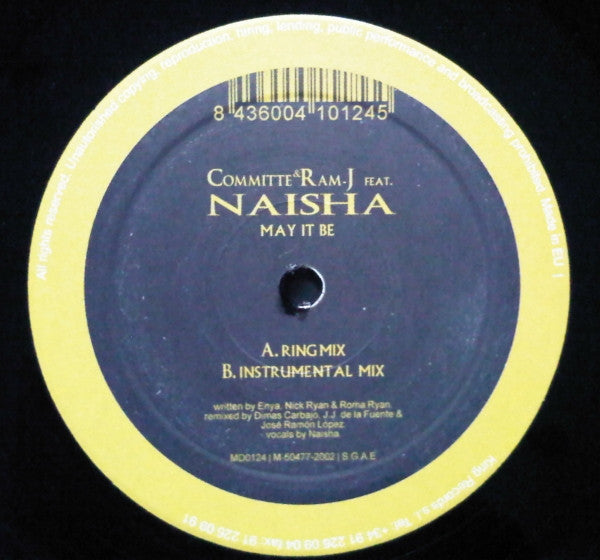 Committe* & Ram-J Feat. Naisha (2) : May It Be (12")