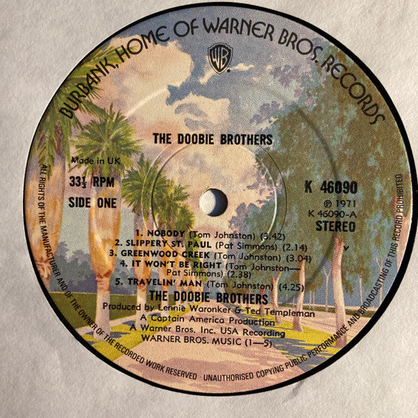 The Doobie Brothers : The Doobie Brothers (LP, Album, RE)
