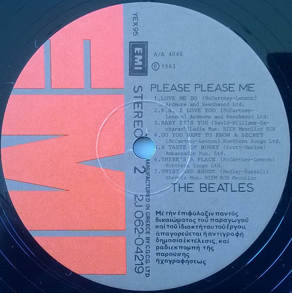 The Beatles : Please Please Me (LP, Album, RE, RP)