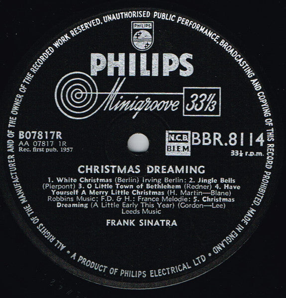 Frank Sinatra : Christmas Dreaming (10")