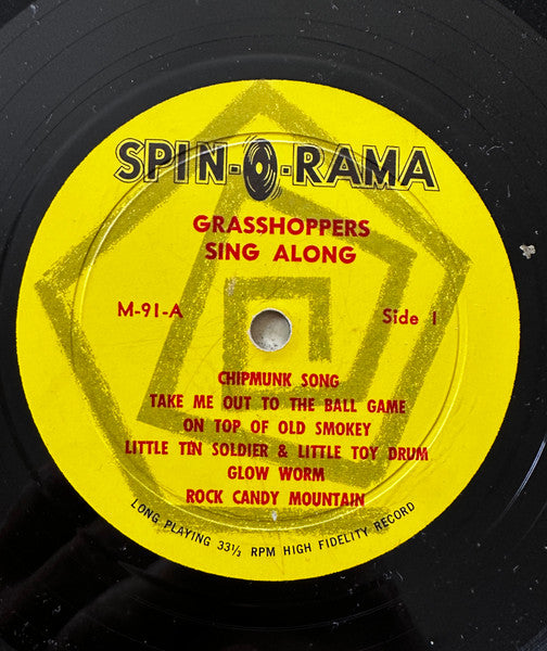 The Grasshoppers (2) : Sing Along With The Grasshoppers (LP, Album, Mono)