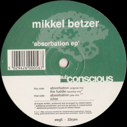Mikkel Betzer : Absorbation EP (12", EP)