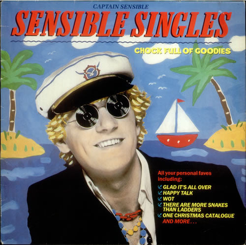 Captain Sensible : Sensible Singles (LP, Comp)