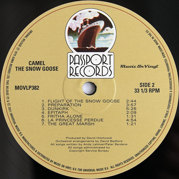 Camel : The Snow Goose (LP, Album, RE, 180)