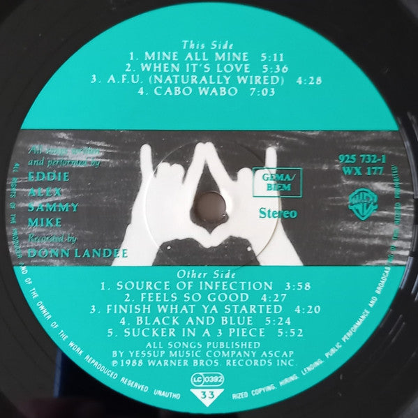Van Halen : OU812 (LP, Album, RSA)