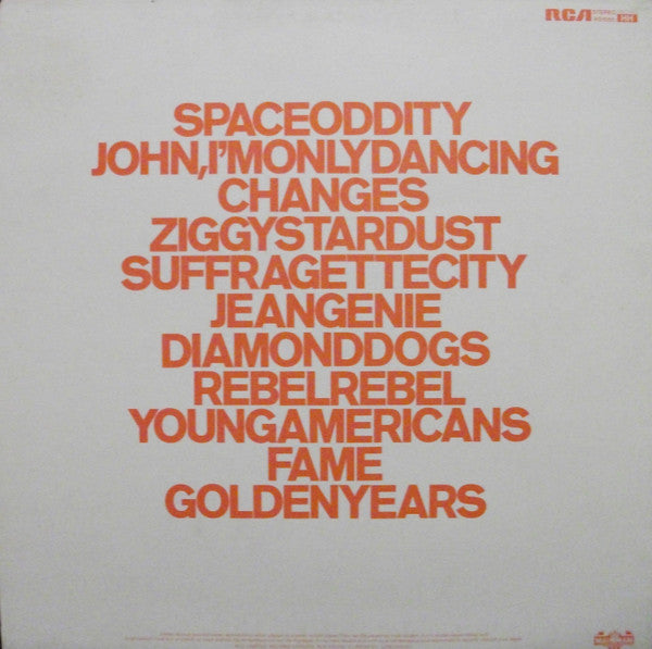 David Bowie : ChangesOneBowie (LP, Comp, RE, Bla)