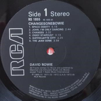 David Bowie : ChangesOneBowie (LP, Comp, RE, Bla)