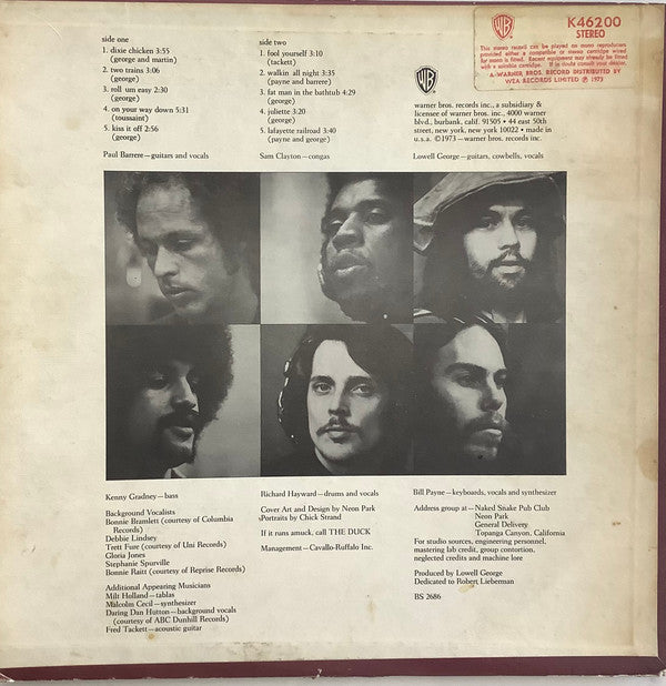 Little Feat : Dixie Chicken (LP, Album, Gre)