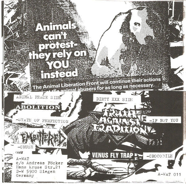 Various : Turner Raus (Animal Peace Benefit) (7")