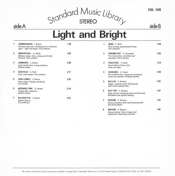 Various : Light And Bright (LP)
