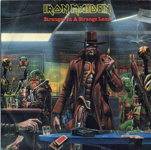 Iron Maiden : Stranger In A Strange Land (7", Single, Sil)