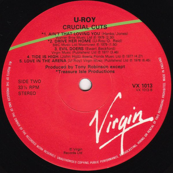 U Roy* : Crucial Cuts (LP, Comp)