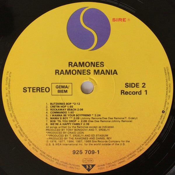 Ramones : Ramones Mania (2xLP, Comp, RM)