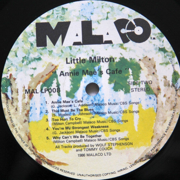 Little Milton : Annie Mae's Cafe (LP, Album)