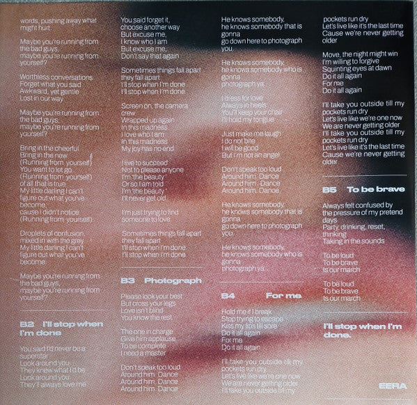 Eera (2) : I'll Stop When I'm Done. (LP, Album)