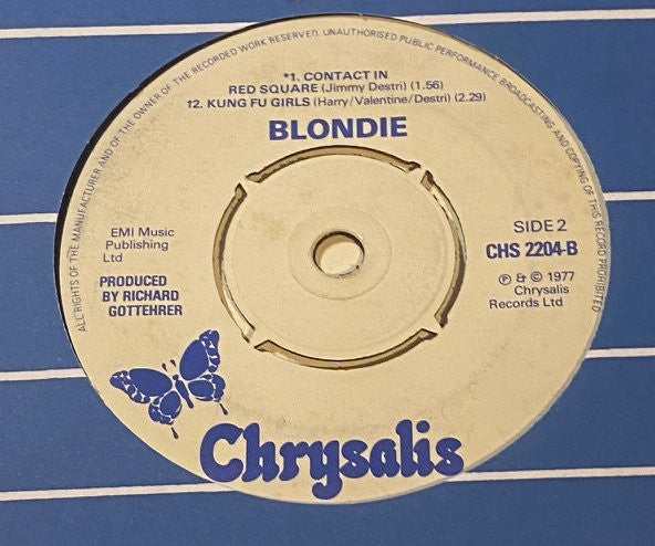Blondie : Denis (7", Single, Whi)