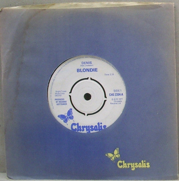 Blondie : Denis (7", Single, Whi)