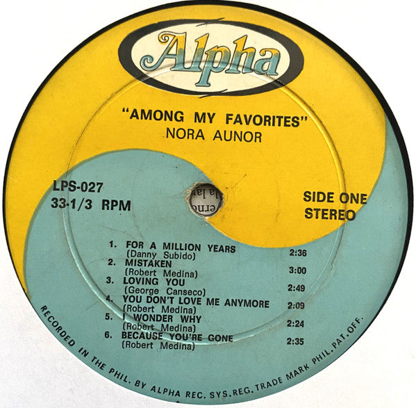 Nora Aunor : Among My Favorites (LP, Album)