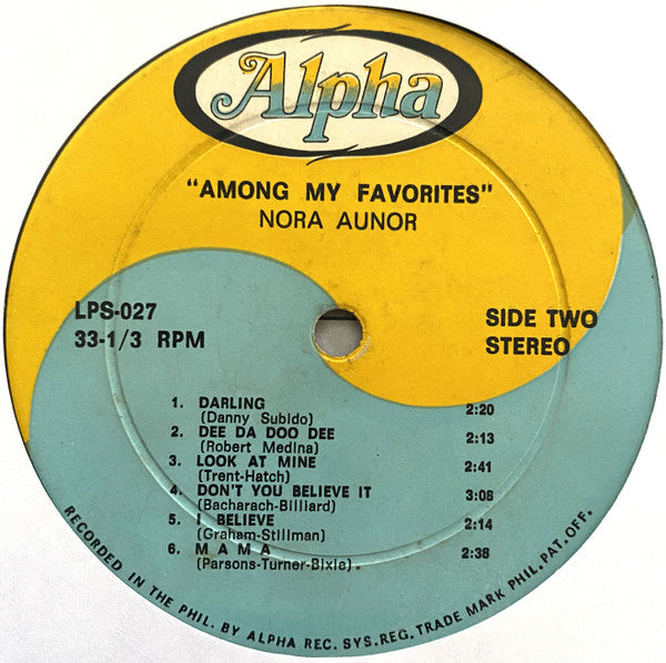 Nora Aunor : Among My Favorites (LP, Album)