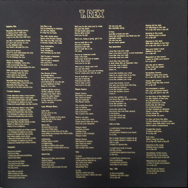 T. Rex : Electric Warrior (2xLP, Album, RE, RM, Gat)