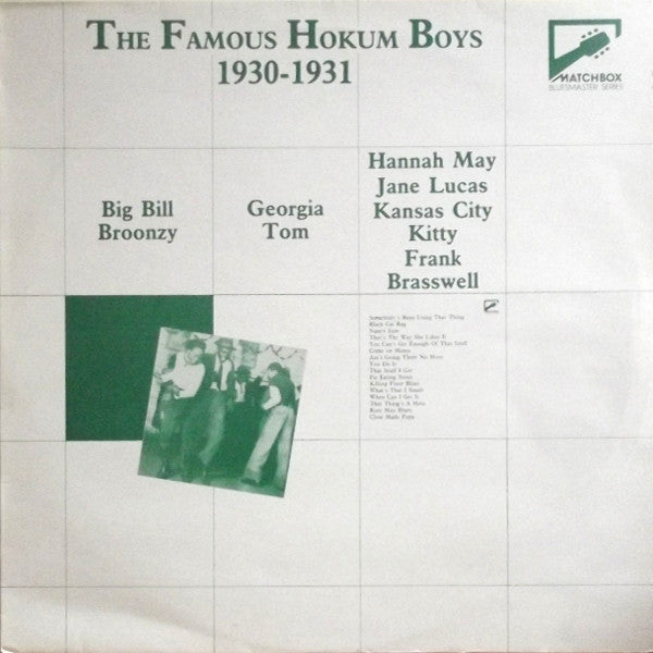 Famous Hokum Boys : The Famous Hokum Boys 1930-1931 (LP, Comp, Mono)