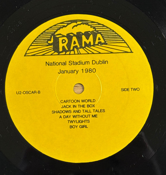 U2 : Bono Boys Live At National Stadium Dublin January 1980 (LP, Album, Unofficial, Yel)