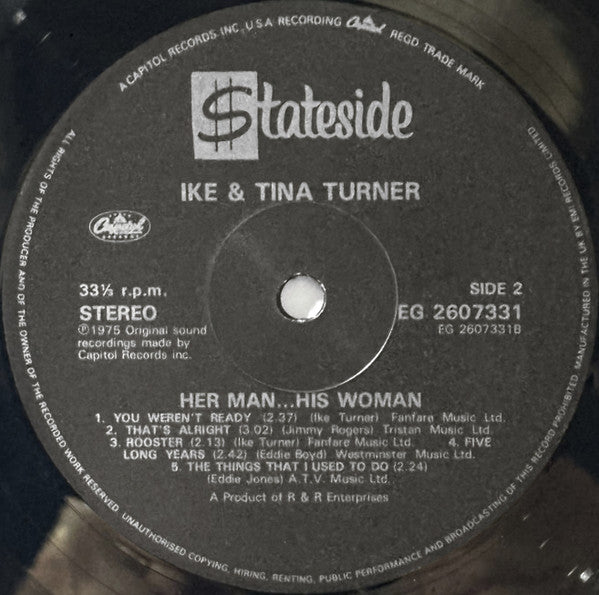 Ike & Tina Turner : Her Man... His Woman (LP, Album, RE)