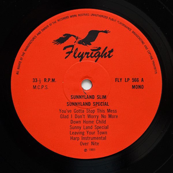 Sunnyland Slim : Sunnyland Slim (LP, Comp, Mono, RM)