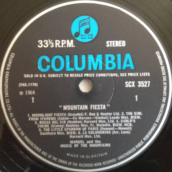 Manuel And The Music Of The Mountains* : Mountain Fiesta! (LP, RE)