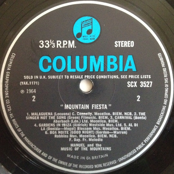 Manuel And The Music Of The Mountains* : Mountain Fiesta! (LP, RE)