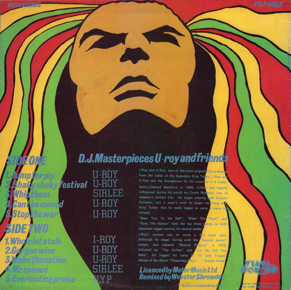Various : D.J. Masterpieces U-Roy And Friends (LP)