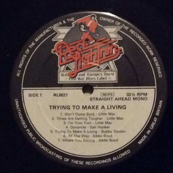 Various : Trying To Make A Living (LP, Comp, Mono)