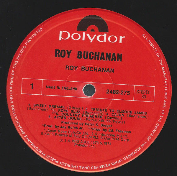 Roy Buchanan : Roy Buchanan (LP, Comp)