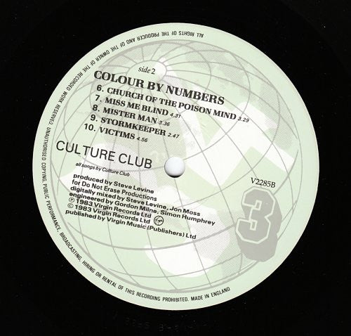 Culture Club : Colour By Numbers (LP, Album, EMI)