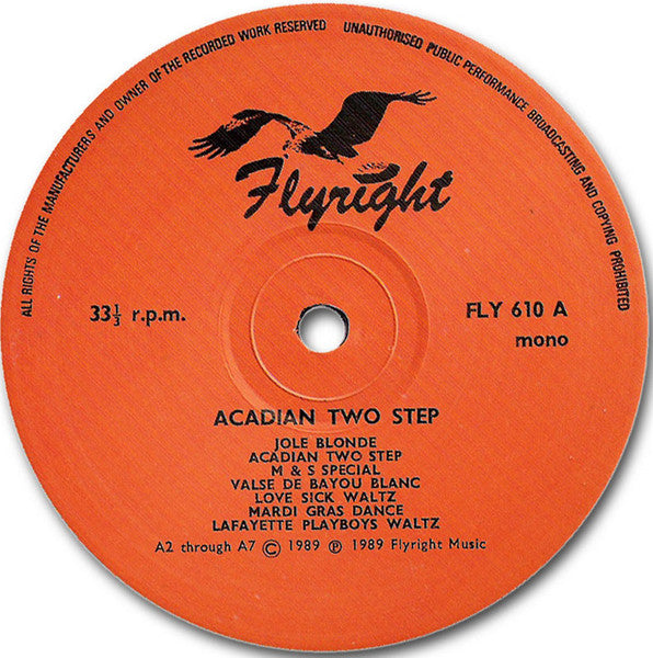 Various : Acadian Two-Step - Volume Two - The Fais-Do-Do Feature Recordings (LP, Comp, Mono, RM)