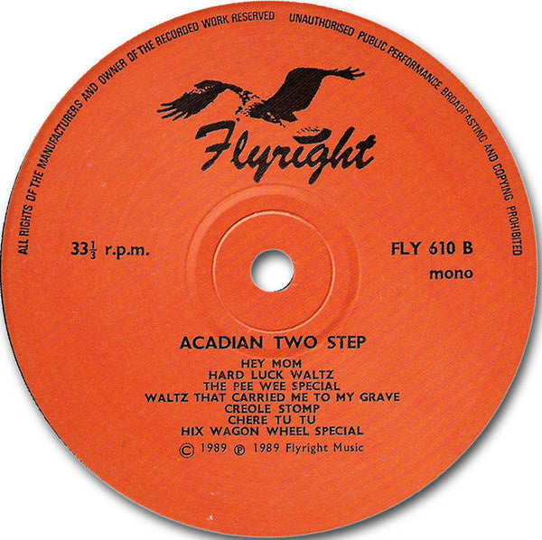 Various : Acadian Two-Step - Volume Two - The Fais-Do-Do Feature Recordings (LP, Comp, Mono, RM)